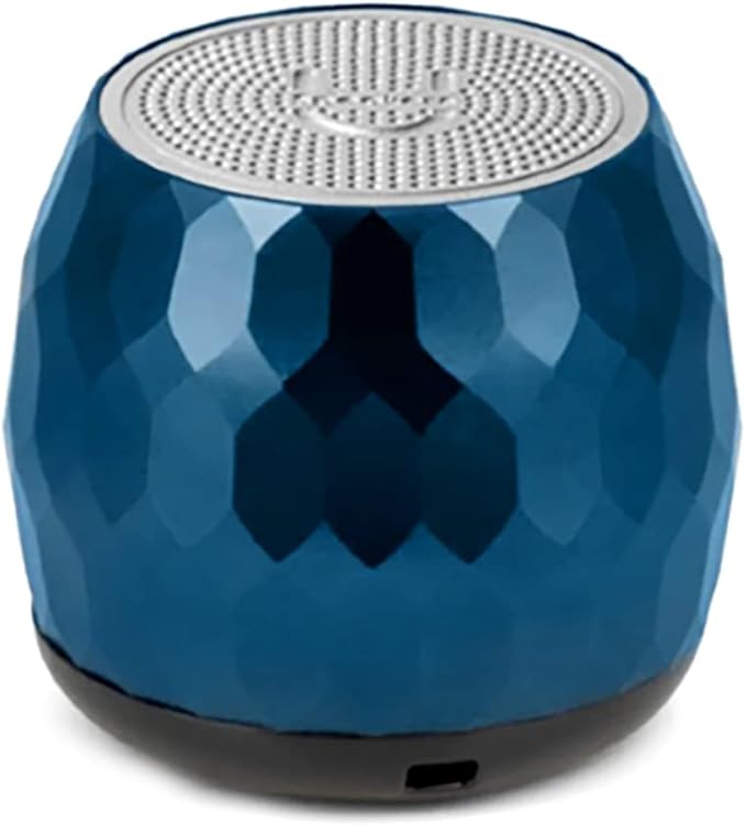 Fashionit U Micro - Small Bluetooth Speaker | Coin-Sized Speakers Bluetooth Wireless with Built-in Mic & Remote Shutter | Portable Rich Sound for Travel, Shower, Beach |Glam Midnight Blue