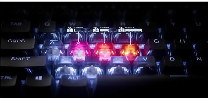 SteelSeries Apex Pro Mini Gen 3 OmniPoint 3.0 HyperMagnetic Switches — Adjustable Actuation — Rapid Trigger — Game-Ready Presets — Protection Mode — Rapid Tap/SOCD — RGB — PBT Keycaps — USB-C