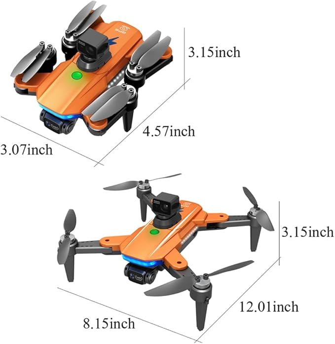 Lozenge L900 HJ90 MAX Brushless GPS Drone 360° Obstacle Avoidance Drones with Camera for Adults 4K Dual Camera RC Quadcopter Auto Return Follow Me 2 Batteries & Storage Bag