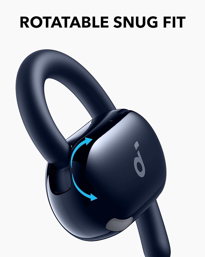 Soundcore V20i by Anker Open-Ear Headphones, Adjustable Ear Hooks, Ultra-Comfort, Snug Fit, Powerful Sound, Clear Calls, IP55, 36H Playtime, Bluetooth 5.4 Wireless Earbuds, Multipoint Connection