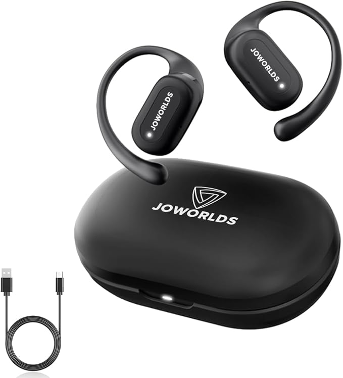 Bluetooth Headphones Air Conduction, IPX5 Waterproof Air Conduction Ear Buds, Over Ear Headphones with MIC, Over Ear Earbuds for Sports, Running Earbuds, 35 Hours Music, Clear Calls