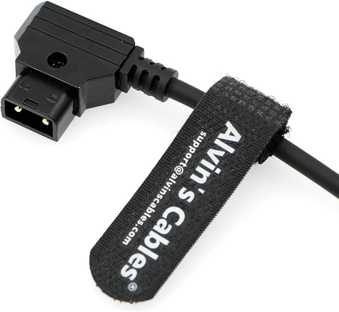 Alvin’s Cables Power Cable for Tilta Nucleus-M Motor Rotatable Right Angle 7 Pin Male to D-tap Power Cable 35CM| 13.8inches