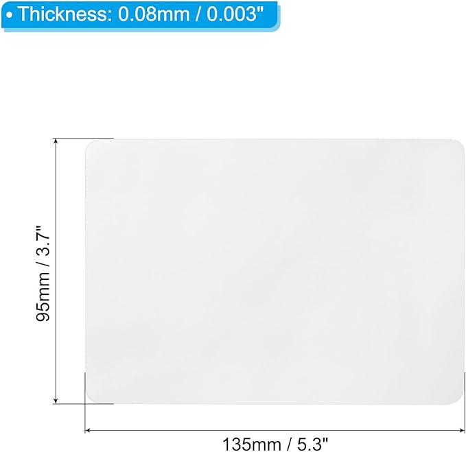 PATIKIL Thermal Laminating Pouches, 100 Pcs Transparent Laminating Sheets 3 Mil 5.3"x3.7 Laminator Pouches for Laminator Machine, Card, Photo Protect, DIY