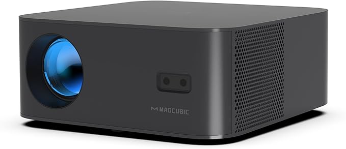 [Netflix Officially Licensed] Smart Projector with WiFi and Bluetooth, Magcubic Native 1080P Auto Focus, Keystone Correction, DoIby Audio Outdoor Movie Projector, Short Throw Home Video Projector