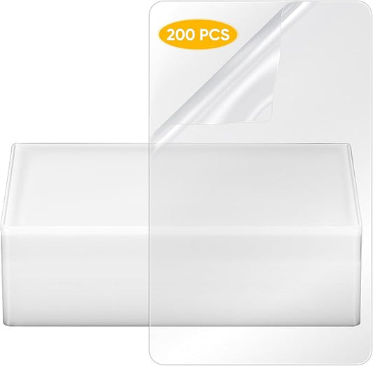 Sherr 200 Pack 10 Mil Laminating Pouches Thermal Laminating Sheets Letter Size Clear Plastic Paper Hot Glossy Sheets Office Supplies (2.6 x 3.9 Inch)