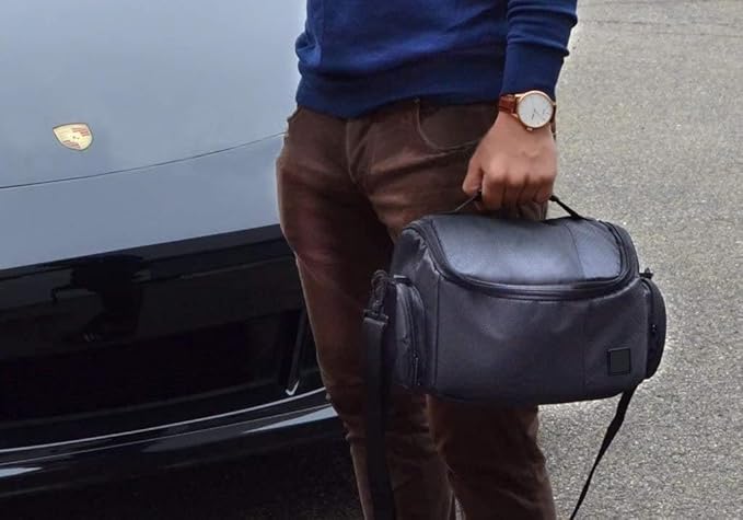 Acuvar Medium Soft Padded Camera Bag, Medium Camera Bag For Canon, Nikon, Olympus, Pentax, & Samsung Gadget Bag, Camera Accessory Case, Digital Camera Case, Soft Camera Case for Photographers & Gear