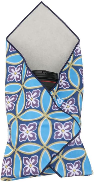 Self-Adhesive Storage Protective Magic Wrap Cloth for DSLR/Camera Lens/Phones/Tablets/Smartphone/Drone and All Camera Accessories (17.7 * 17.7 inch-Clover,)