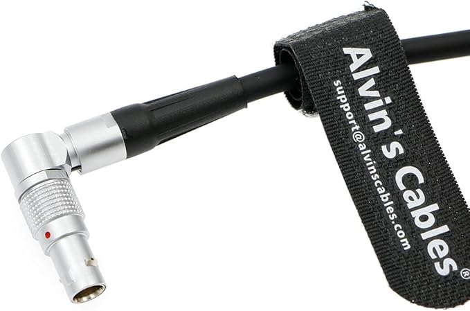 Alvin’s Cables Power Cable for Tilta Nucleus-M Motor Rotatable Right Angle 7 Pin Male to D-tap Power Cable 35CM| 13.8inches