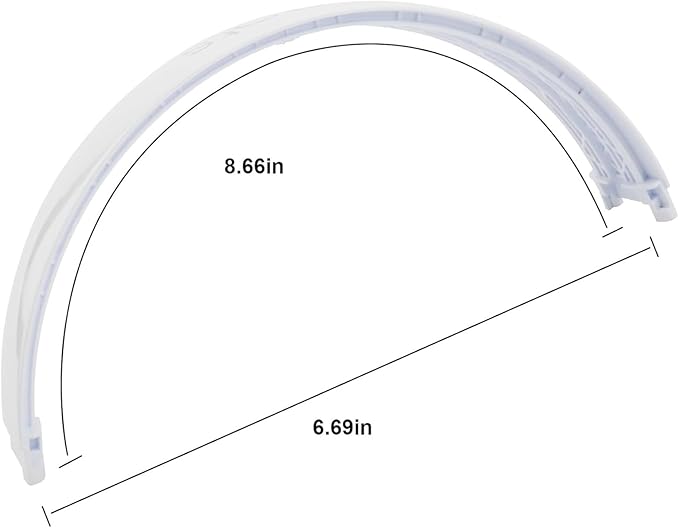 Studio 3 Headband Replacement Parts Accessories Studio 2 Headband Top Arch Band Pad Repair Kit Compatible with Studio 3.0/Studio 2.0 Headphones. (White)