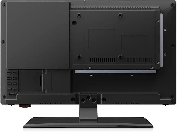 SYLVOX 24'' TV 12/24 Volt TV 1080P FHD, with Digital Video Disc Player FM Radio Base and Digital Noise Reduction, Suitable for RV Camper Kitchen Bedroom Boat