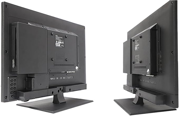 SYLVOX 27 Inch TV 12/24 Volt TV Full HD RV TV,1080P, Built-in Digital Video Disc Player and FM Radio, for Home, RV Camper and Mobile Use, Black