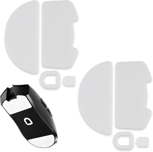 2 Pack V3 Pro Wireless Esports Gaming Mouse Feet Sliding Stickers, Mice Glass Skates Pad, Replacement Glide Stickers for Smooth Control and Precision on Any Gaming Surface(Type-C, White PTFE)