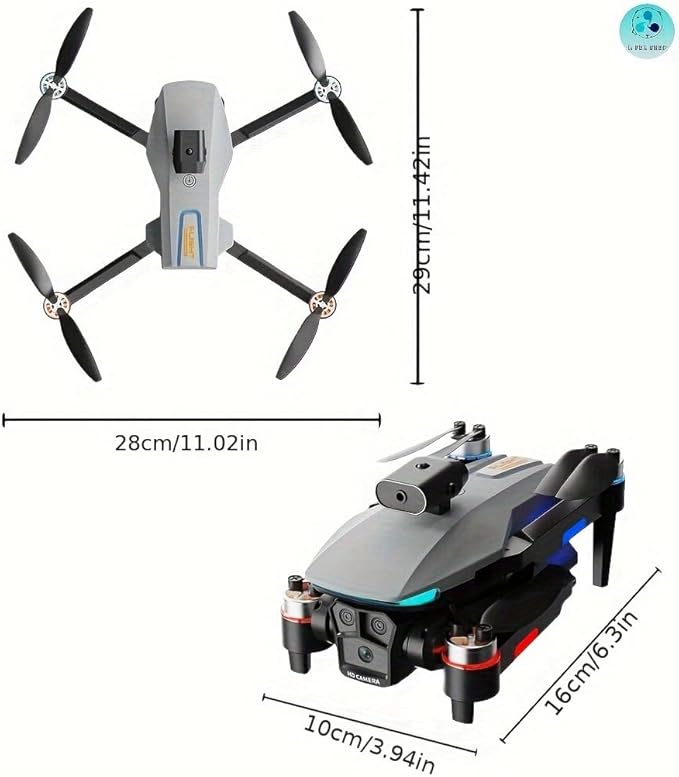 Upgraded Foldable Drone, Ideal for Indoor & Outdoor, Remote Control Drone, 360° Intelligent Obstacle Avoidance, with Screen, One Click Landing, One Key Take Off