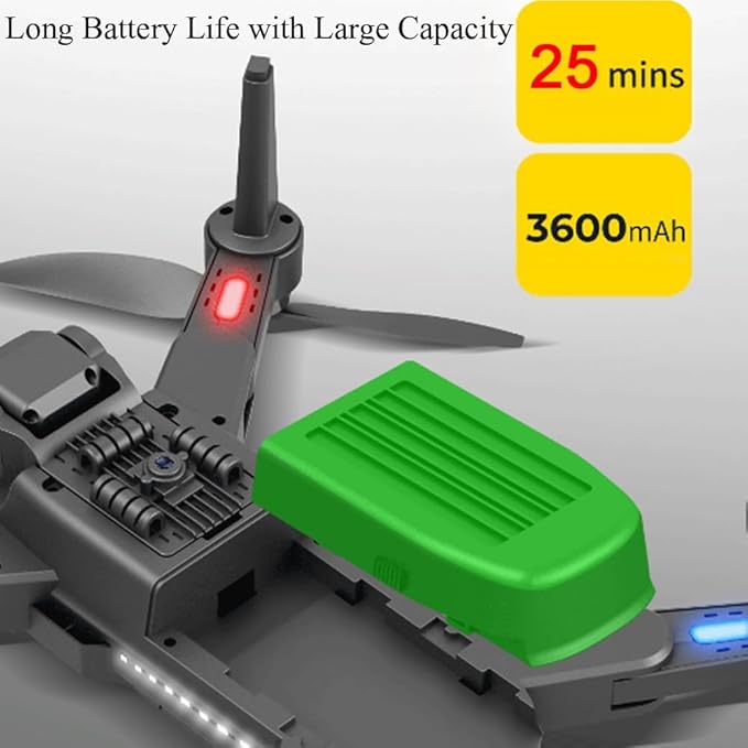 Lozenge L900 HJ90 MAX Brushless GPS Drone 360° Obstacle Avoidance Drones with Camera for Adults 4K Dual Camera RC Quadcopter Auto Return Follow Me 2 Batteries & Storage Bag