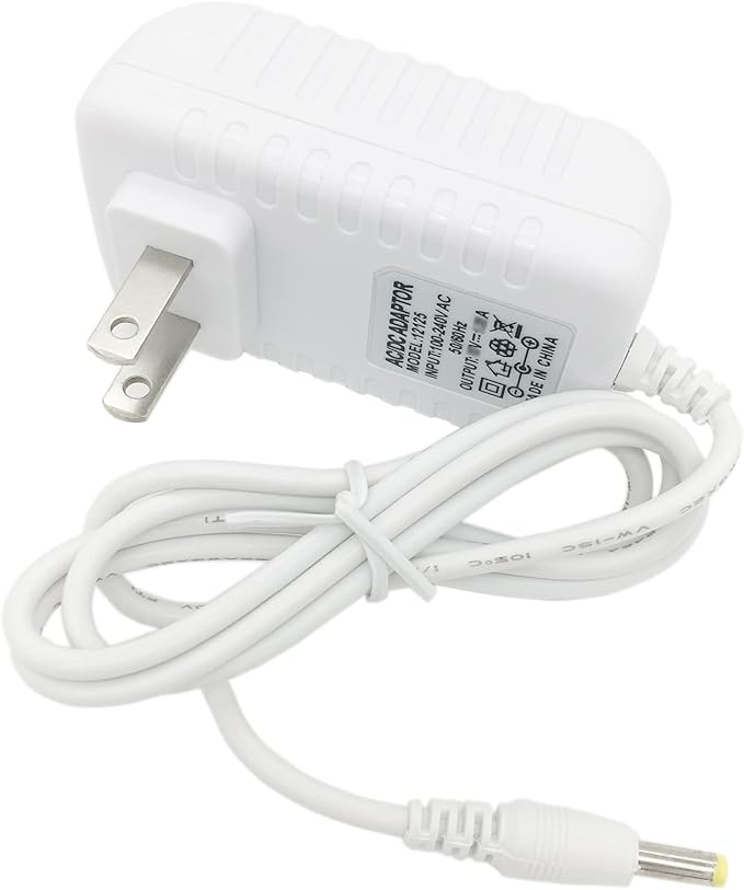 White Power Cord Replacement for Alexa Dot 3rd Gen, Dot 4th Gen, Dot 5th Gen 2022, Echo Pop 15W Power Adapter Charger