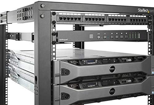 StarTech.com 1U 19 inch Server Rack Rails - 24-36 inch Adjustable Depth - Universal 4 Post Rack Mount Rails - Network Equipment/Server/UPS Mounting Rail Kit HPE ProLiant Dell PowerEdge (UNIRAILS1UB)