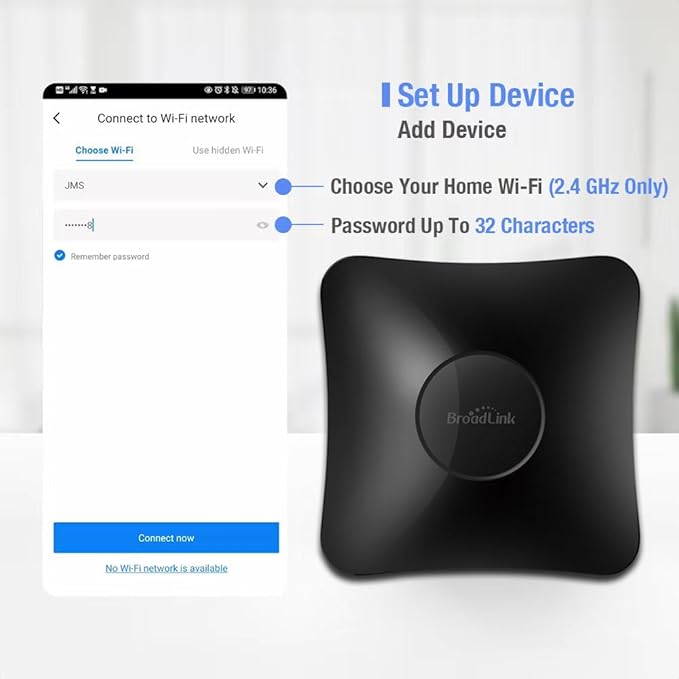 BroadLink RM4 pro Smart Remote and Sensor Cable Set RM4 pro S (2.4 GHz Wi-Fi Only), Universal IR RF Remote Control Hub with Temperature Humidity Monitor USB Cable, Works with Alexa & IFTTT