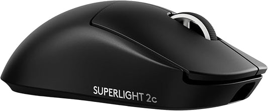 Logitech G PRO X Superlight 2c Wireless Gaming Mouse, 51 g pro-Grade Compact Mouse with 5 programmable Buttons, USB-C Charging, 44K DPI Sensor, up to 8 kHz Polling for PC/Mac - Black