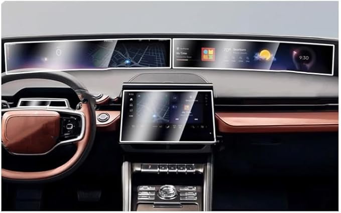 SXCY 5PCS for 2024 2025 2026 Lincoln Nautilus Screen Protector [Tempered Glass, GPS+Front Display Apart]+[Nano, Dash] for Lincoln Nautilus Accessories 2024 2025 2026 Nautilus Screen