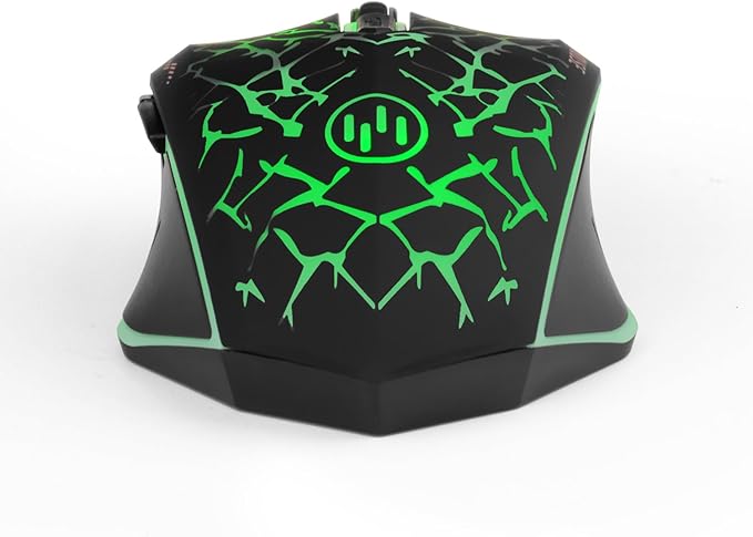 VEGCOO C12 Wireless Gaming Mouse,Rechargeable Mice Silent Click Cordless Mouse with 6 Buttons PC Gaming Mice Advanced Technology with 2.4GHZ Up to 2400DPI for PC Laptop (Green)