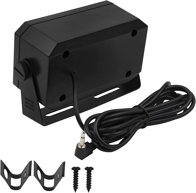 VECTORCOM Rectangular 3.5mm Plug 5W External Speaker/CB Speaker for Ham Radio, CB and Scanners TRD550