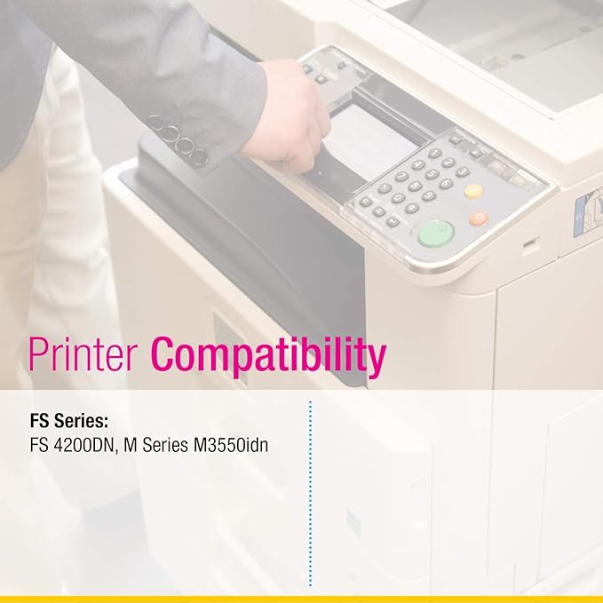 CS Replacement Toner Cartridge Compatible with Kyocera Mita TK-3122 TK3122 Black FS Series FS 4200DN M Series M3550idn Toner Cartridge 4 Pack