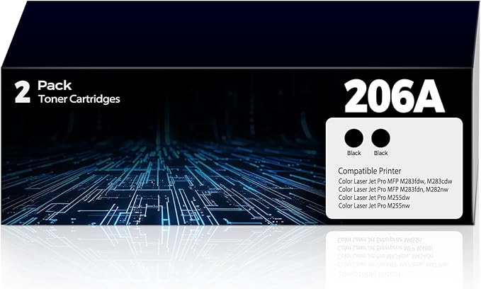 haikyuu 206A Toner Cartridge Color Laser Jet Pro MFP M283fdw M283cdw Compatible with HP 206A 206X HP206A W2110A Black Toner Cartridge