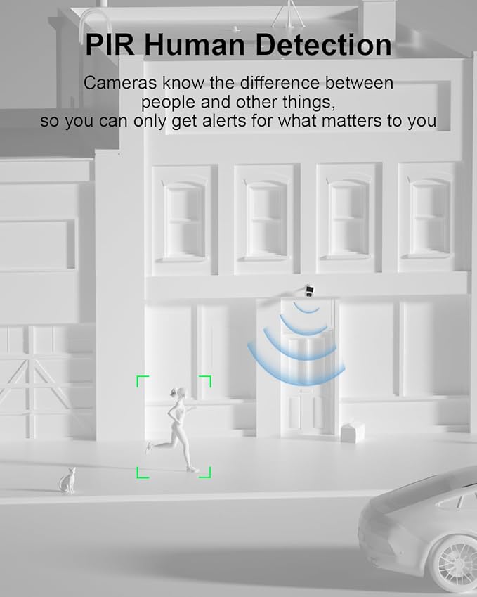 ANRAN 5MP Solar Security Camera Outdoor, Wireless Battery Powered WiFi Camera for Home Surveillance with Buit-in Solar Panel, Color Night Vision, 2-Way Audio, Siren Alarm, Works with Alexa, C3 Max