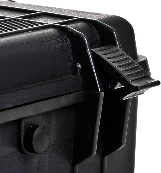 MEIJIA All Weather Waterproof Hard Camera Case,Hard Case with Customizable Fit Foam,Fit Use of Drones,Camera,Equipments,Pistols,Elegant Black (Black, 28.84"x16.92"X7.08")