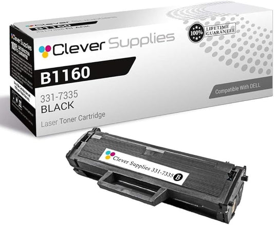 CS Replacement Toner Cartridge Compatible with Dell B1160W 331-7335 Black Laser B1160 B1160W B1163W B1165NFW