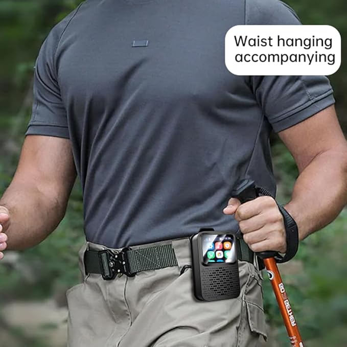 E I F E R Portable Bluetooth Speakers, Smart LED Touch Screen Speaker with Bluetooth 5.4, IPX5 Waterproof, 40mm Sound Unit, Multi-Function Display Wearable Speaker