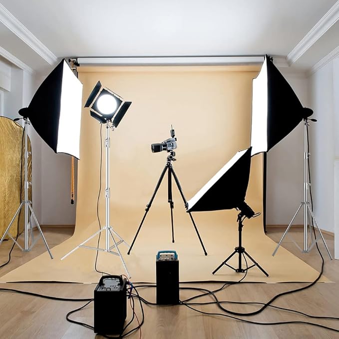 Heavy Duty Light Stand Tripod Stand for Photography, 9.19 Feet/2.8m Stainless Steel Light Tripods for Softbox, Speedlight, Strobe Light, Umbrella - Pack of 2