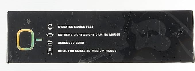 Glorious Model O- (Minus) Compact Wired Gaming Mouse - 58g Superlight Honeycomb Design, RGB, Pixart 3360 Sensor, Ambidextrous, Omron Switches - Matte Black