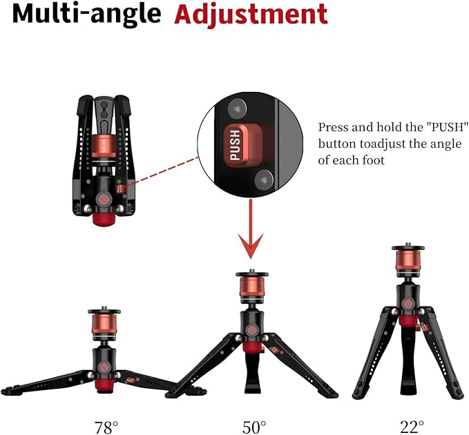 IFOOTAGE Cobra 3 Base,Monopod Base,Portable Tabletop Mini Tripod Mount with 360° Degree Rotatable Ball-Head,Quick Release Platform,Compatibility Cobra 2,Max Load 17.6 lbs