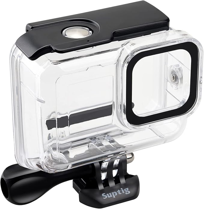 Suptig Waterproof Case Protective Housing Underwater Dive Housing for GoPro Hero 12/Hero 11/Hero 10/Hero 9 Black Waterproof 164F