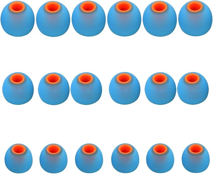 Earbud Replacement Tips Silicone Earbud Tips Earbud Caps Fit for in-Ear Headphones (Inner Hole 3.8mm -5.1mm) Earbud Rubber Tips Ear Tips 9 Pairs S/M/L