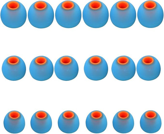 Earbud Replacement Tips Silicone Earbud Tips Earbud Caps Fit for in-Ear Headphones (Inner Hole 3.8mm -5.1mm) Earbud Rubber Tips Ear Tips 9 Pairs S/M/L
