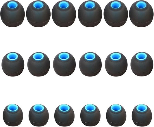 Silicone Replacement Earbud Tips Earbud Covers Fit for in-Ear Headphones (Inner Hole 3.8mm -5.1mm) Earbud Replacement Tips Earbud Rubber Tips 9 Pairs S/M/L