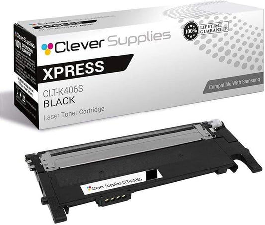 CS Replacement Toner Cartridge Compatible with Samsung Xpress C460FW CLT-K406S Black