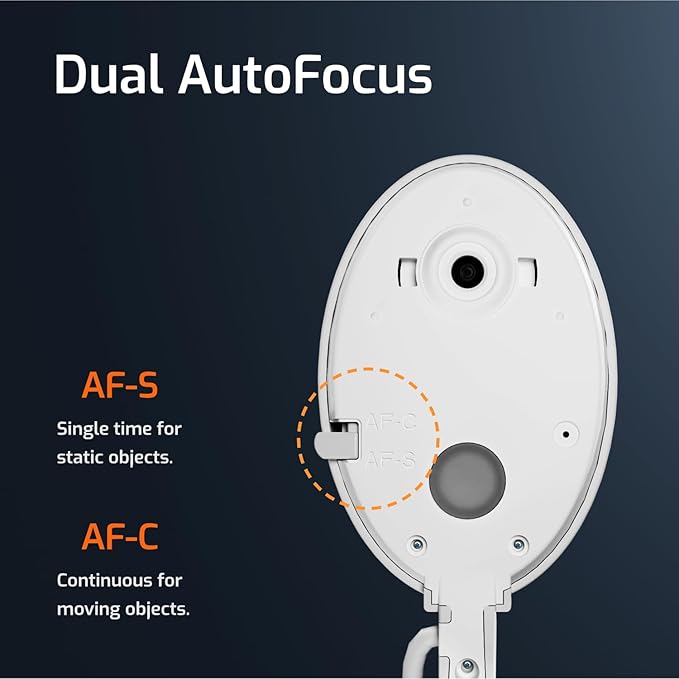 INSWAN INS‑2 4K USB Document Camera – 13MP, Dual Auto‑Focus, LED Light and Microphone, Plug & Play, Mac, Windows, iPad, Chromebook, A3 Capture – Ideal for Teachers and Classrooms