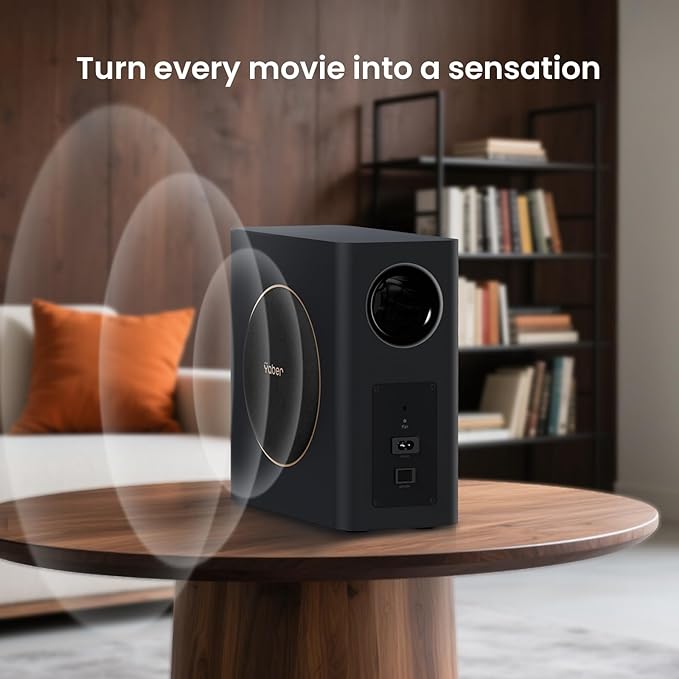 Yaber K3 Pro Projector with Subwoofer set Smart Projector with Google TV, 30W Speaker Sound by JBL, Dolby Audio, Home/Outdoor Movie Projector with WiFi6 and Bluetooth, Netflix 7000+app