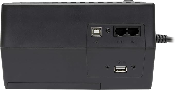 Tripp Lite 550VA UPS Battery Backup Surge Protector Efficient ENERGY-STAR Certified, AVR, 8-Outlet Uninterruptible Power Supply, Dataline Protection, 3-Year Warranty & $100,000 Insurance (ECO550UPS)