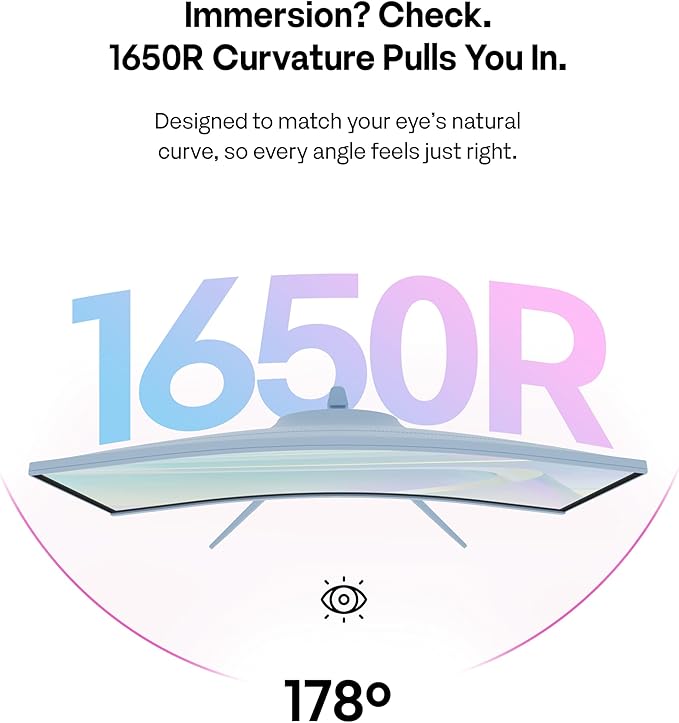 Pixio PXC279 Wave Blue 27 inch 300Hz Refresh Rate FHD 1080p Resolution 1650R Curved Fast VA Panel 1ms GTG Response Time Adaptive Sync HDR Curved Gaming Monitor