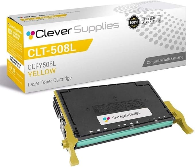 CS Replacement Toner Cartridge Compatible with Samsung CLT-508L CLT-Y508L Yellow CLP-620 CLP-670 CLP-670ND CLX-6250FX CLP-620ND CLP-670N CLX-6220FX