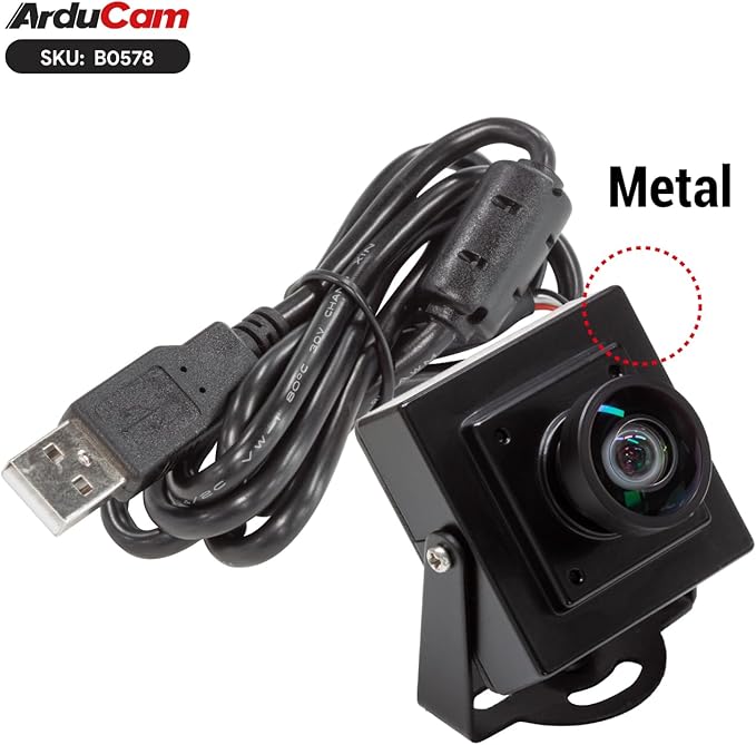 Arducam 2.3MP USB Camera Module, Global Shutter 110°(D) Wide Angle Lightburn Camera, 1080p@90fps High Speed USB 2.0 UVC Webcam for Windows, Linux, Android, and Mac OS