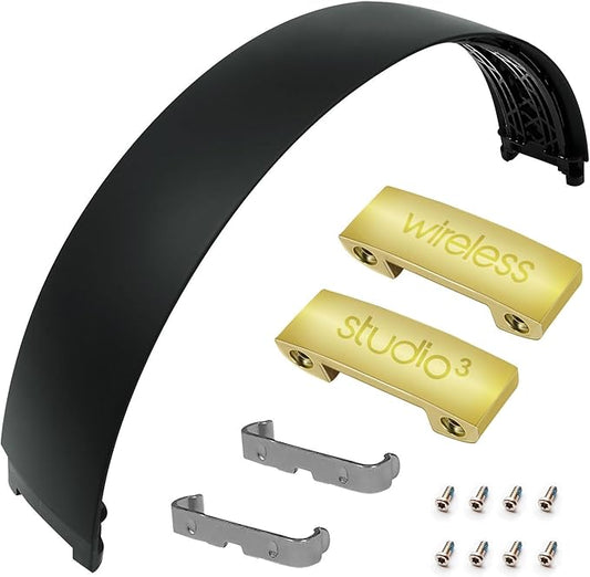 Studio 3.0 Wireless Top Headband and Hinge Replacement Parts Accessories Studio 3 A1914 Headband Repair Kit,Compatible with Studio 2.0/Studio 3.0 Wireless (Black)