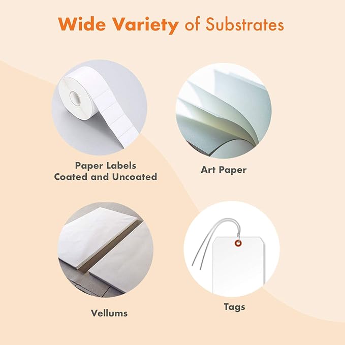 36 Rolls Wolfbarco 4.33" x 243' (110mm x 74m) Black Premium Resin-Enhanced Wax Thermal Transfer Ribbon Compatible with Zebra GC420t, GK420t, GX420t, GX430t, TLP2442, TLP2844, ZD220, ZD421t Printers