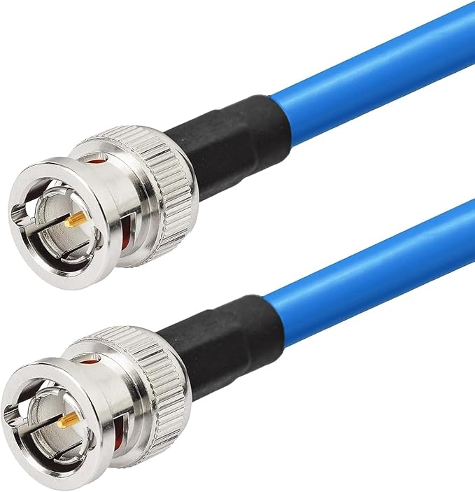 Superbat SDI Cable BNC Cable 3G/6G/12G SDI Cable 40ft (Belden 1694A Cable Blue) Supports HD-SDI/3G-SDI/4K/8K Monitor，Precision SDI Video Cable