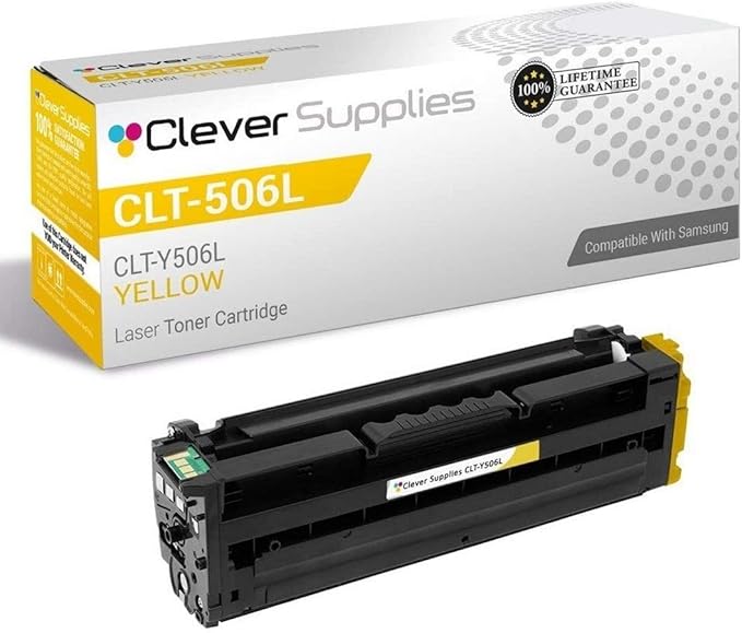 CS Replacement Toner Cartridge Compatible with Samsung CLX-6260FW CLT-Y506L Yellow