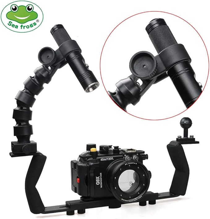 Sea frogs Diving YS Flex Joint Arm System Compatible with Waterproof Camera Housing Accessory for Underwater Photography (12")